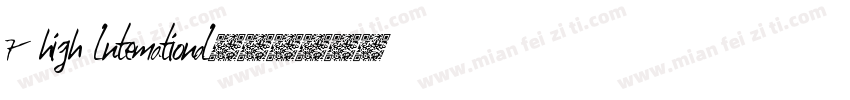 7 high lntemational字体转换
